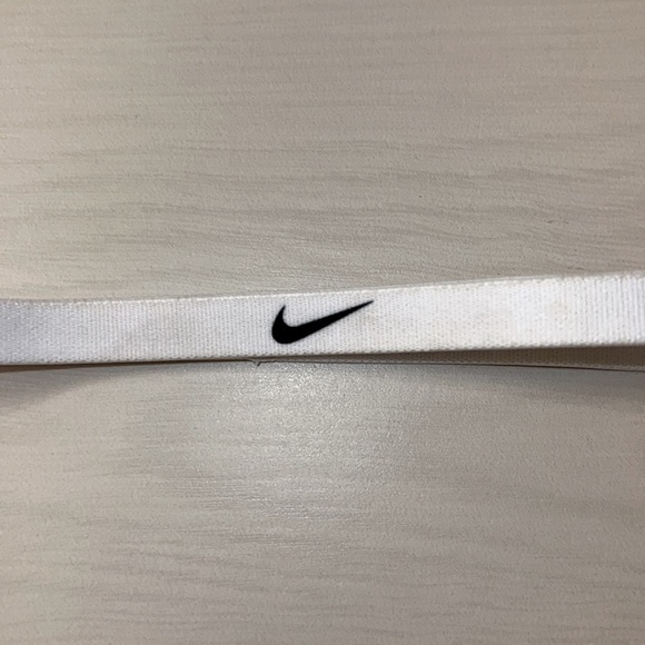 White Nike Thin Headband - Picture 2 of 3